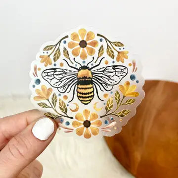 Floral Bee Sticker