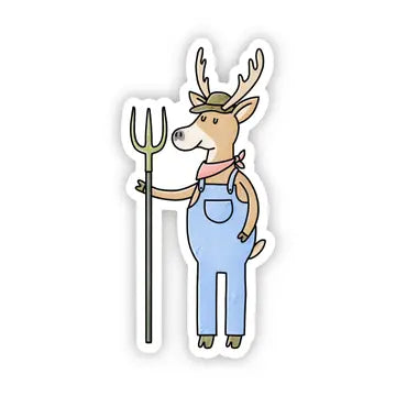 Deer Farmer Sticker